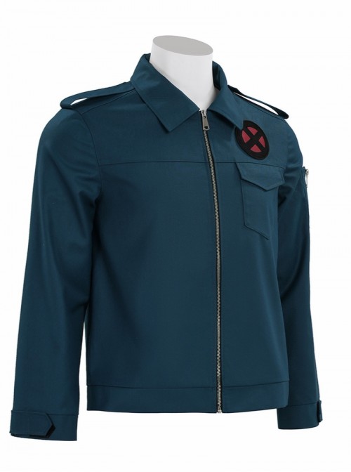 Movie Avengers Doomsday Professor X Halloween Cosplay Costume Peacock Green Jacket