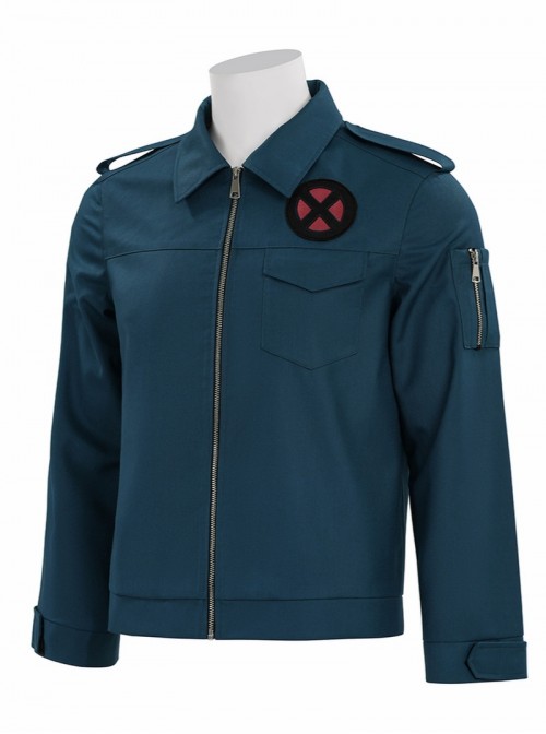 Movie Avengers Doomsday Professor X Halloween Cosplay Costume Peacock Green Jacket