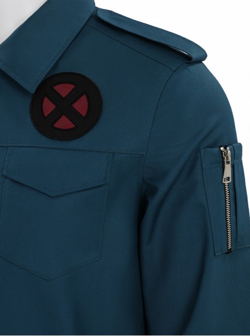 Movie Avengers Doomsday Professor X Halloween Cosplay Costume Peacock Green Jacket