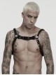 Black Metal Thick Chains Rugged Charm Punk Men Harness