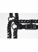 Black Metal Thick Chains Rugged Charm Punk Men Harness