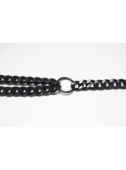 Black Metal Thick Chains Rugged Charm Punk Men Harness