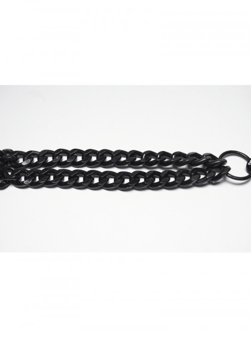 Black Metal Thick Chains Rugged Charm Punk Men Harness