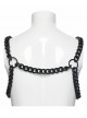 Black Metal Thick Chains Rugged Charm Punk Men Harness