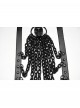 Black Bat Bow Straps Skull Drooping Chains Rebellious Punk Chest Chain