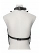 Black Bat Bow Straps Skull Drooping Chains Rebellious Punk Chest Chain