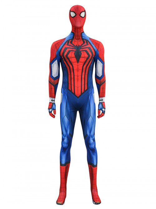 Game Marvel Tokon Fighting Souls Spider-Man Bodysuit Halloween Cosplay Costume Set