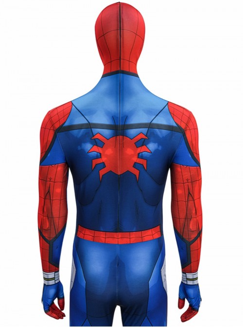 Game Marvel Tokon Fighting Souls Spider-Man Bodysuit Halloween Cosplay Costume Set