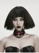 Black Red Demon's Eye Spikes Rivets Chain Punk Choker