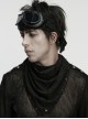 Black Tattered Knitted Wasteland Rivets Decoration Punk Men Bandana