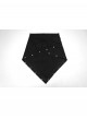 Black Tattered Knitted Wasteland Rivets Decoration Punk Men Bandana