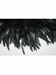 Black Lace Neck Gorgeous Feather Nobility Gothic Reversible Shawl