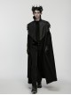 Black 3D-Printed Noble Coiling Dragon Unique Crystal Columns Gothic Men's Crown