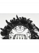 Black Goddess Halo Shaped Feather Skull Tassel Holy Hanging Chains Gothic Hair Hoop