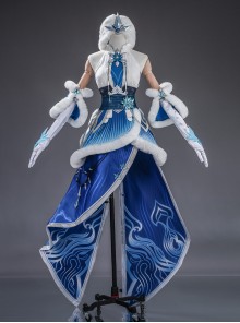 Game Honor Of Kings World Wang Zhao Jun Halloween Cosplay Costume Set