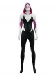 Anime Spider-Man Across the Spider-Verse Gwen Stacy Color Blocking Upgrade Version Halloween Cosplay Costume Set Without Shoes