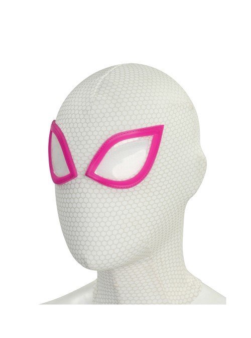 Anime Spider-Man Across the Spider-Verse Gwen Stacy Color Blocking Upgrade Version Halloween Cosplay Costume Set Without Shoes