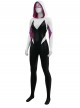Anime Spider-Man Across the Spider-Verse Gwen Stacy Color Blocking Upgrade Version Halloween Cosplay Costume Set Without Shoes