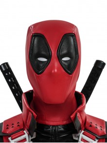 Game Marvel Rivals Deadpool Halloween Cosplay Accessories Red Helmet
