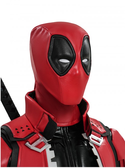 Game Marvel Rivals Deadpool Halloween Cosplay Accessories Red Helmet