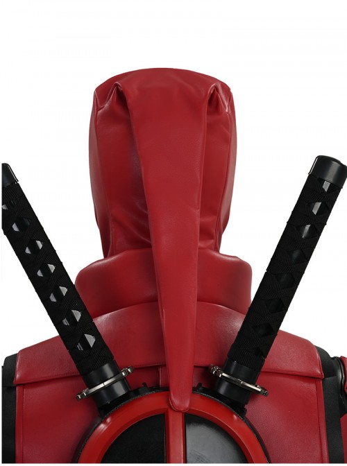 Game Marvel Rivals Deadpool Halloween Cosplay Accessories Red Helmet