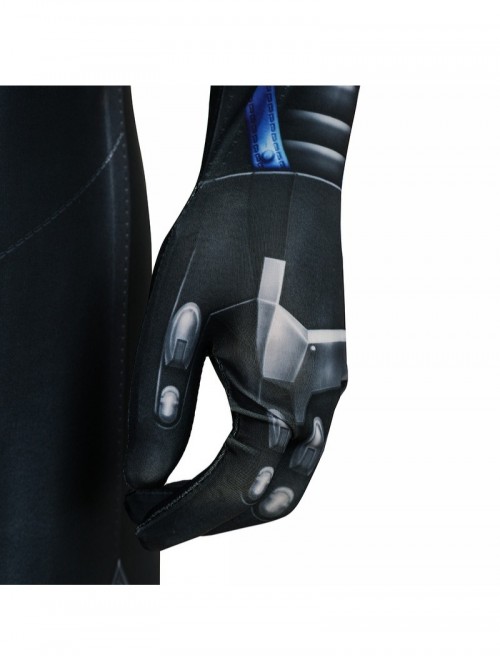 Game Batman Arkham Knight Nightwing Bodysuit Halloween Cosplay Costume Set