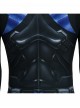 Game Batman Arkham Knight Nightwing Bodysuit Halloween Cosplay Costume Set
