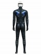Game Batman Arkham Knight Nightwing Bodysuit Halloween Cosplay Costume Set