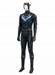 Game Batman Arkham Knight Nightwing Bodysuit Halloween Cosplay Costume Set