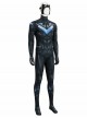 Game Batman Arkham Knight Nightwing Bodysuit Halloween Cosplay Costume Set