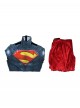 Anime Comics Absolute Superman Clark Kent Bodysuit Halloween Cosplay Costume Set