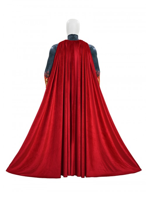 Anime Comics Absolute Superman Clark Kent Bodysuit Halloween Cosplay Costume Set