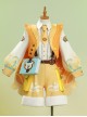 Game Honor Of Kings Sang Qi x Line Puppy Collaboration Halloween Cosplay Costume Set Without Book Props
