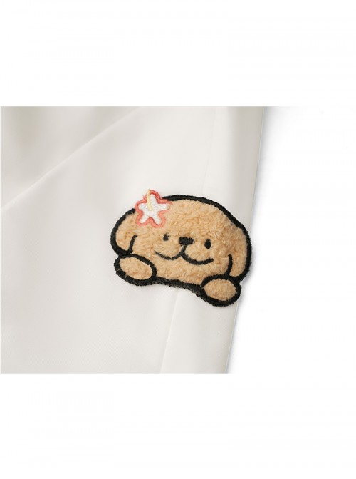 Game Honor Of Kings Sang Qi x Line Puppy Collaboration Halloween Cosplay Costume Set Without Book Props
