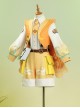 Game Honor Of Kings Sang Qi x Line Puppy Collaboration Halloween Cosplay Costume Set Without Book Props