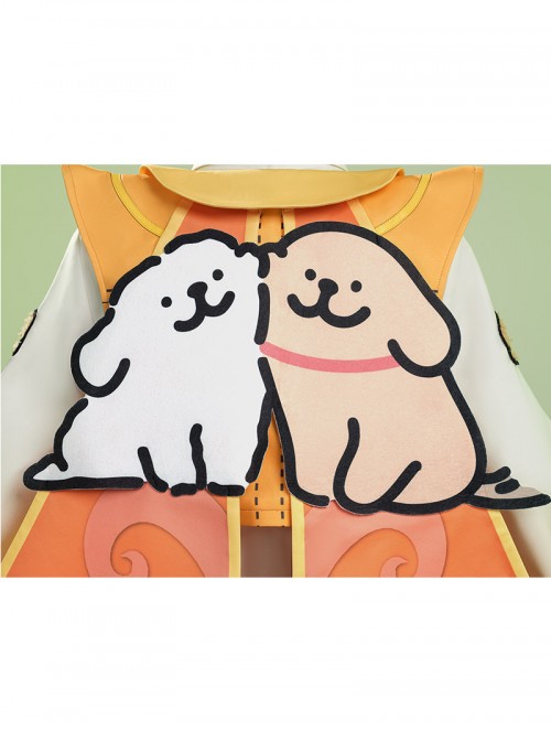 Game Honor Of Kings Sang Qi x Line Puppy Collaboration Halloween Cosplay Costume Set Without Book Props