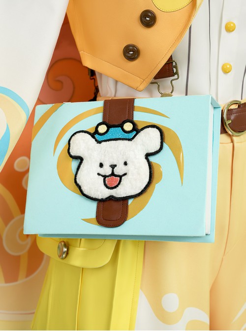Game Honor Of Kings Sang Qi x Line Puppy Collaboration Halloween Cosplay Accessories Book Props