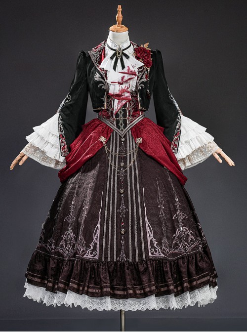 Game Love And Deepspace Player Silverwing Fiend Dress Halloween Cosplay Costume Set