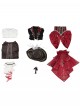 Game Love And Deepspace Player Silverwing Fiend Dress Halloween Cosplay Costume Set