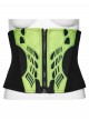 Black Green Non-Stretch Twill Slim Fit Armor Splicing Design CyberPunk Style Corset