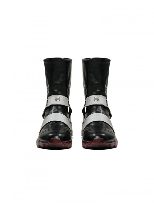 Game Marvel Rivals Deadpool Halloween Cosplay Accessories Black Boots