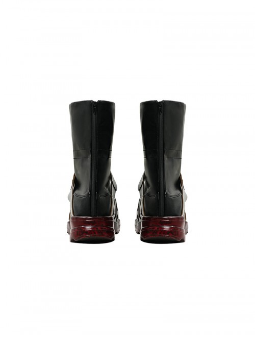 Game Marvel Rivals Deadpool Halloween Cosplay Accessories Black Boots