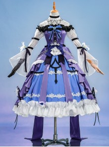 Game Dragon Raja Cassell's Gate Erii Tsukiyomi Skin Mafia Princess Halloween Cosplay Costume Set