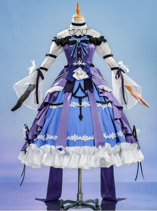 Game Dragon Raja Cassell's Gate Erii Tsukiyomi Skin Mafia Princess Halloween Cosplay Costume Set