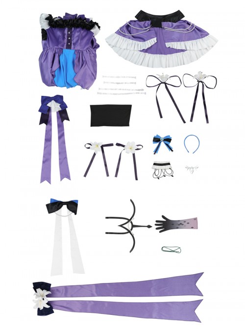 Game Dragon Raja Cassell's Gate Erii Tsukiyomi Skin Mafia Princess Halloween Cosplay Costume Set