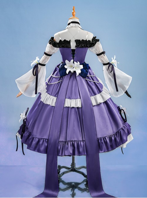 Game Dragon Raja Cassell's Gate Erii Tsukiyomi Skin Mafia Princess Halloween Cosplay Costume Set