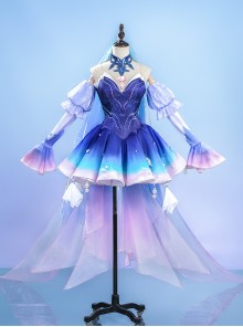 Game Honor Of Kings Wang Zhao Jun Skin Long Night Rebirth Halloween Cosplay Costume Set