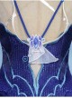 Game Honor Of Kings Wang Zhao Jun Skin Long Night Rebirth Halloween Cosplay Costume Set