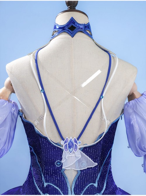 Game Honor Of Kings Wang Zhao Jun Skin Long Night Rebirth Halloween Cosplay Costume Set