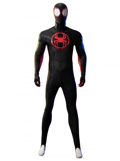 Anime Spider-Man Across The Spider-Verse Miles Morales Halloween Cosplay Costume Set Without Boots